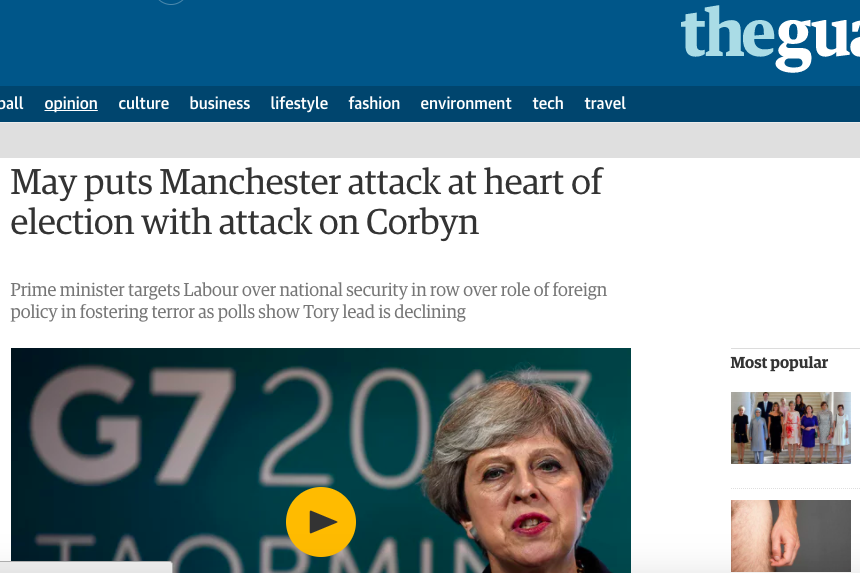 Jonathan Cook: The Guardian mourns Corbyn’s polling surge