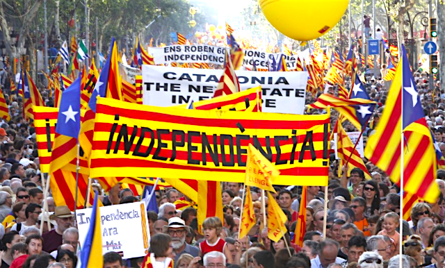 The media constantly pumps out the lie that there is a silent anti-independence majority in Catalonia, which is merely curiously invisible.