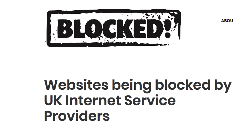 Websites being blocked in the UK - Something rather interesting