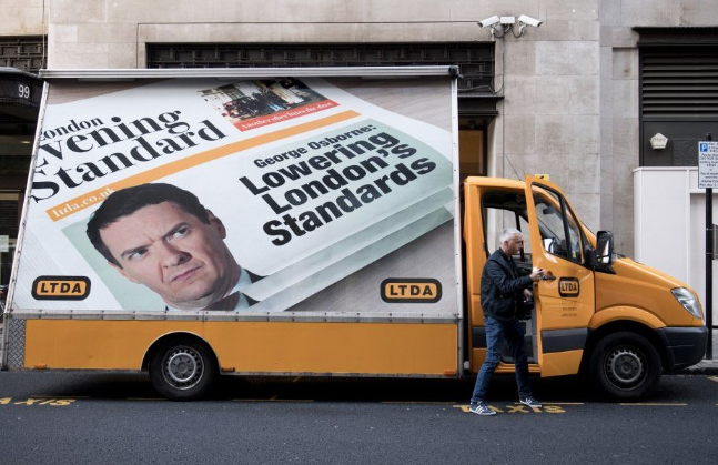 George Osborne’s London Evening Standard sells its editorial independence to Uber, Google and others