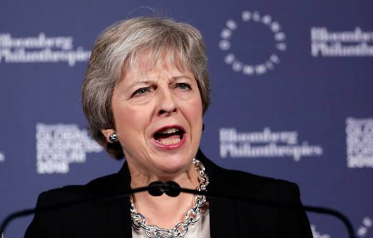 Theresa May tells American investors - Brexit Britain is up for grabs