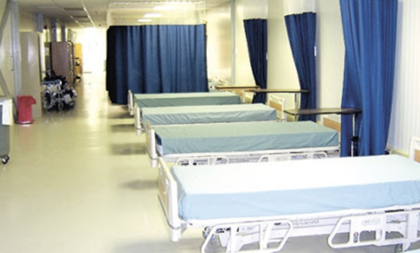 NHS hospitals have four times more empty beds than normal