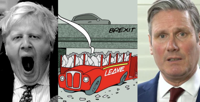 Boris Johnson's popularity crashes, Brexit support craters, Starmer leads